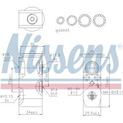 Expansion Valve NISSENS 999279 OE Ref 92200AU400 NISSENS