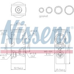 Expansion Valve NISSENS 999289 OE Ref 6461G9 NISSENS