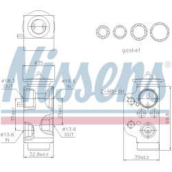 Expansion Valve NISSENS 999320 OE Ref 7L0820679 NISSENS