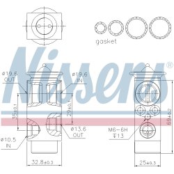 Expansion Valve NISSENS 999323 OE Ref 81619670020 NISSENS