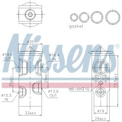 Expansion Valve NISSENS 999350 OE Ref 4635199 NISSENS