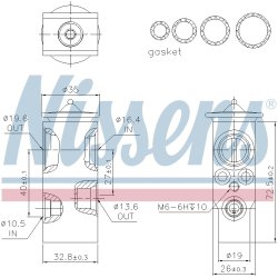 Expansion Valve NISSENS 999355 OE Ref 55702406 NISSENS