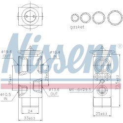 Expansion Valve NISSENS 999358 OE Ref 64111393214 NISSENS