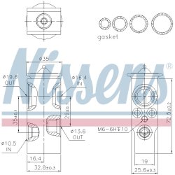 Expansion Valve NISSENS 999369 OE Ref 1772728 NISSENS