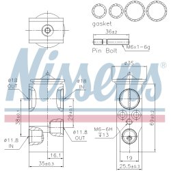 Expansion Valve NISSENS 999377 OE Ref 8W0820679 NISSENS