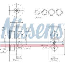 Expansion Valve NISSENS 999379 OE Ref 64119210754 NISSENS
