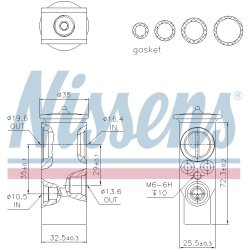 Expansion Valve NISSENS 999396 OE Ref 4758686 NISSENS