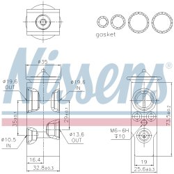 Expansion Valve NISSENS 999397 OE Ref 30780559 NISSENS