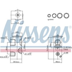 Expansion Valve NISSENS 999426 OE Ref 922701324R