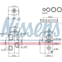 Expansion Valve NISSENS 999427 OE Ref 1623219680