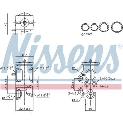 Expansion Valve NISSENS 999428 OE Ref 6C0820679