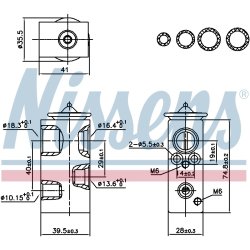 Expansion Valve NISSENS 999438 OE Ref 922708812R