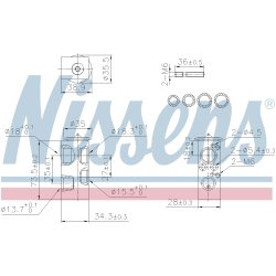 Expansion Valve NISSENS 999443 OE Ref 64119287284 NISSENS