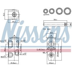 Expansion Valve NISSENS 999445 OE Ref 1872806