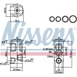 Expansion Valve NISSENS 999452 OE Ref 2Q0816679C