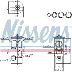 Expansion Valve NISSENS 999455 OE Ref 8851512100