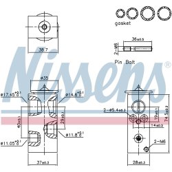 Expansion Valve NISSENS 999456 OE Ref 1609738480