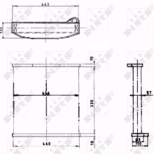Radiator Core NRF 1001 OE Ref 302901