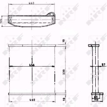 Radiator Core NRF 1001 OE Ref 302901 NRF