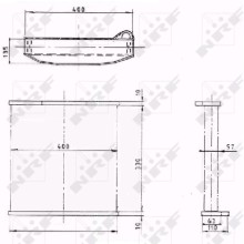 Radiator Core NRF 1003 OE Ref 302900 NRF