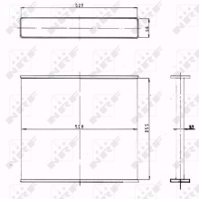 Radiator Core NRF 1007 NRF