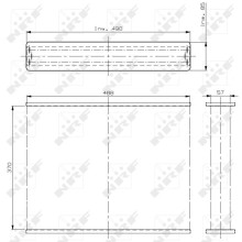 Radiator Core NRF 1280 NRF