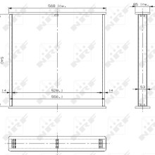 Radiator Core NRF 13011 NRF