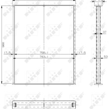 Radiator Core NRF 13021 NRF
