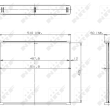 Radiator Core NRF 13031 NRF