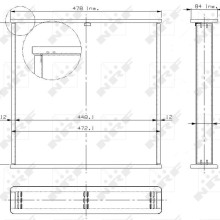 Radiator Core NRF 13034 NRF
