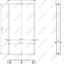 Radiator Core NRF 13101 OE Ref JRP1168 NRF