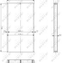 Radiator Core NRF 13102 OE Ref BTP1609 NRF