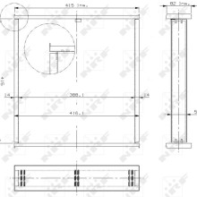 Radiator Core NRF 13105 OE Ref BTP1823 NRF