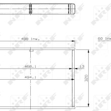 Radiator Core NRF 13141 NRF