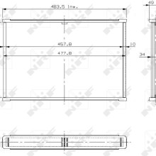 Radiator Core NRF 13240 OE Ref 4344166 NRF