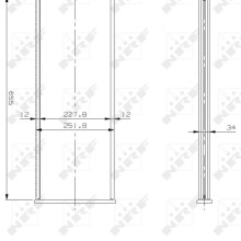 Radiator Core NRF 13241 NRF