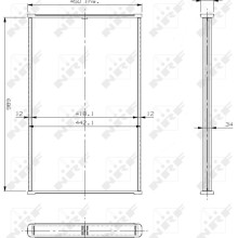 Radiator Core NRF 13360 NRF