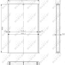 Radiator Core NRF 13361 NRF