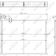 Radiator Core NRF 13409 OE Ref 610121251A NRF
