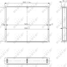 Radiator Core NRF 13453 OE Ref 3095001702 NRF