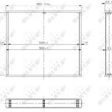 Radiator Core NRF 13454 OE Ref 1165001803 NRF