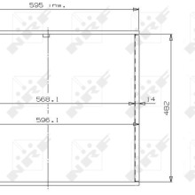 Radiator Core NRF 13479 OE Ref 4435000203 NRF
