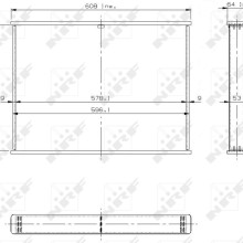 Radiator Core NRF 13482 OE Ref MB356155 NRF