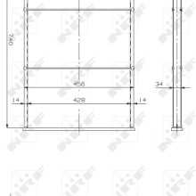 Radiator Core NRF 13493 NRF