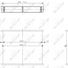 Radiator Core NRF 13530 NRF