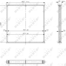 Radiator Core NRF 13550 NRF