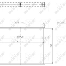 Radiator Core NRF 13553 NRF