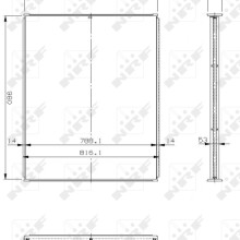 Radiator Core NRF 13652 NRF