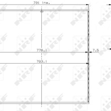 Radiator Core NRF 13655 OE Ref 5010824326 NRF