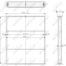 Radiator Core NRF 13659 OE Ref 5000249901 NRF